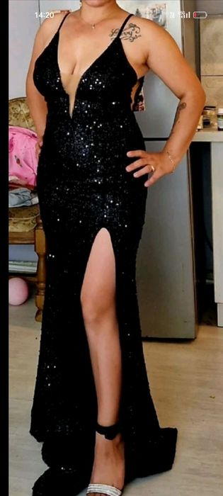 Rochie lunga paiete