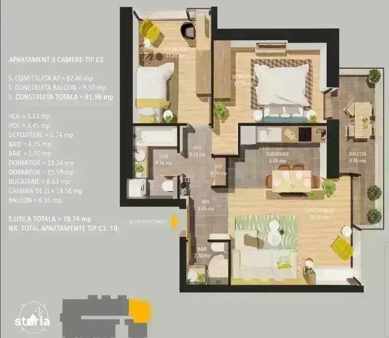 Cotroceni | Apartament 3 Camere | Lux | Bloc nou | JW Marriott |