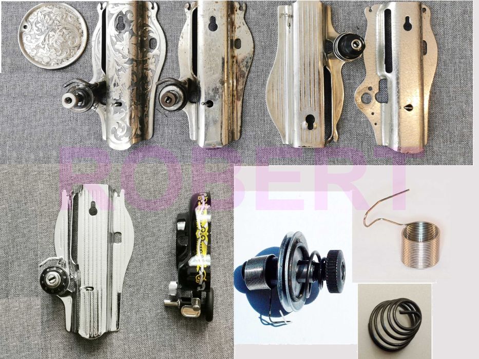 Capace laterale si piese mecanism tensionare ata masina cusut Singer