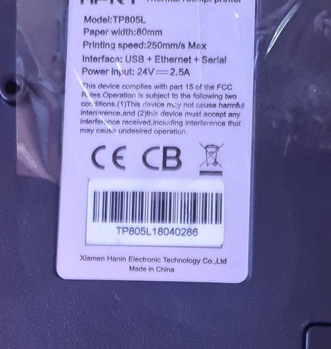 Vand imprimanta termica HPRT TP 850l pentru reparat