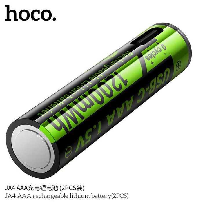 Hoco JA4 перезаряжаемые литиевые AAA-батарейки Rechargeable Battery