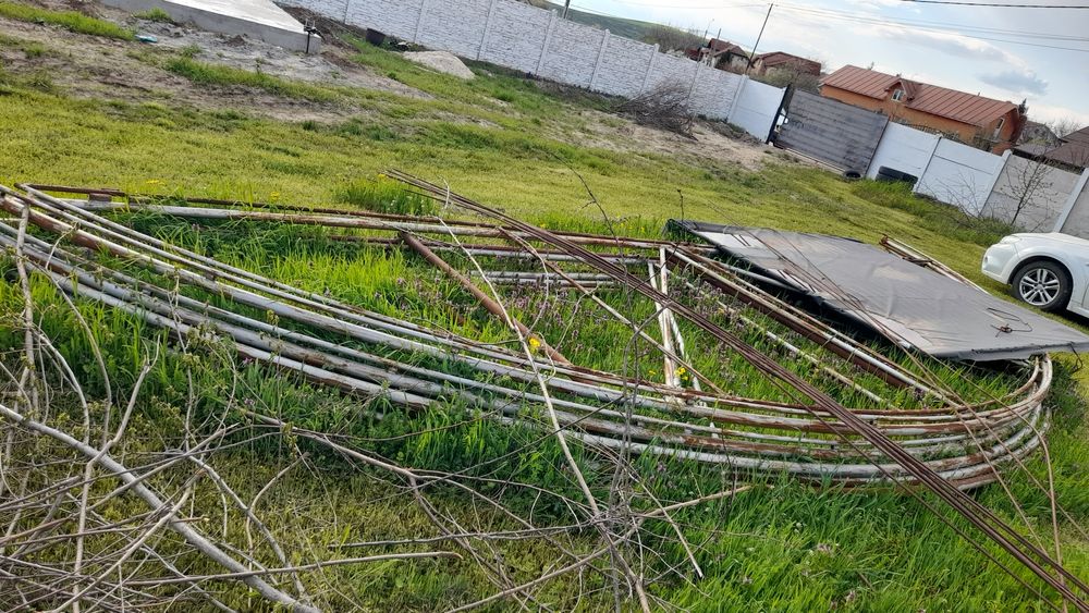 Gard metalic ptr cimitir grădină etc