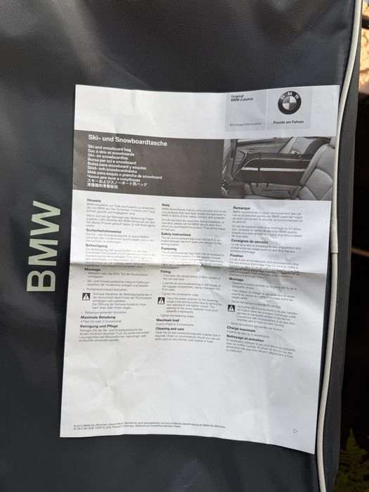 Geanta/husa schiuri/placa snowboard BMW