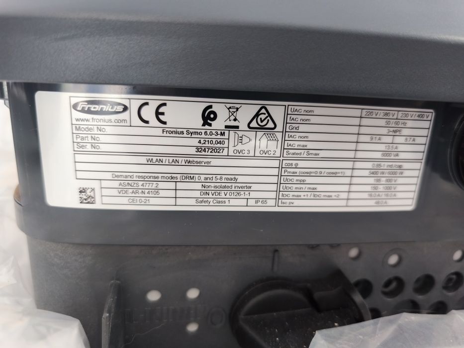 Invertor trifazat Fronius Symo 6.0.3M