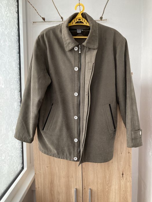 Pardesiu /palton barbati cu mesada detasabila, XXL, verzui