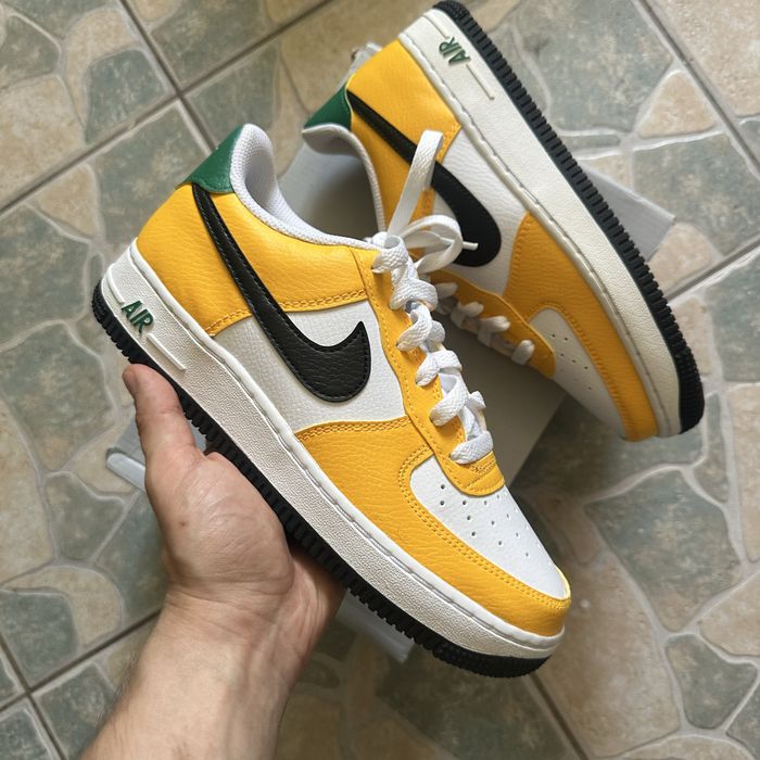 Pantofi Sport Nike Air Force 1 Low Oakland Athletics Galben Verde Galben Negru-100% originali