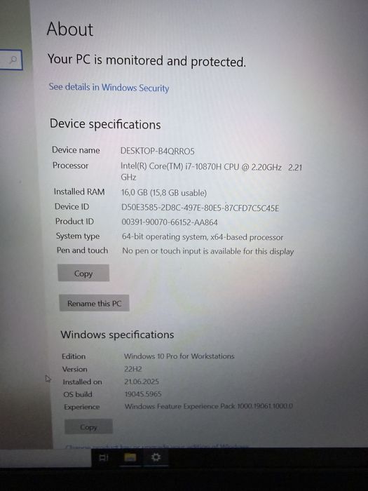 Laptop Gaming ASUS TUF F15 FX506LH - i7-10870H / 16GB RAM