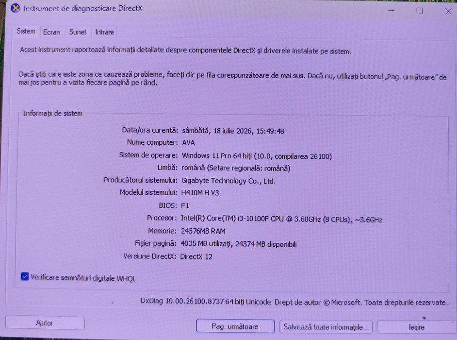 PC gaming Intel Core I3 10100F