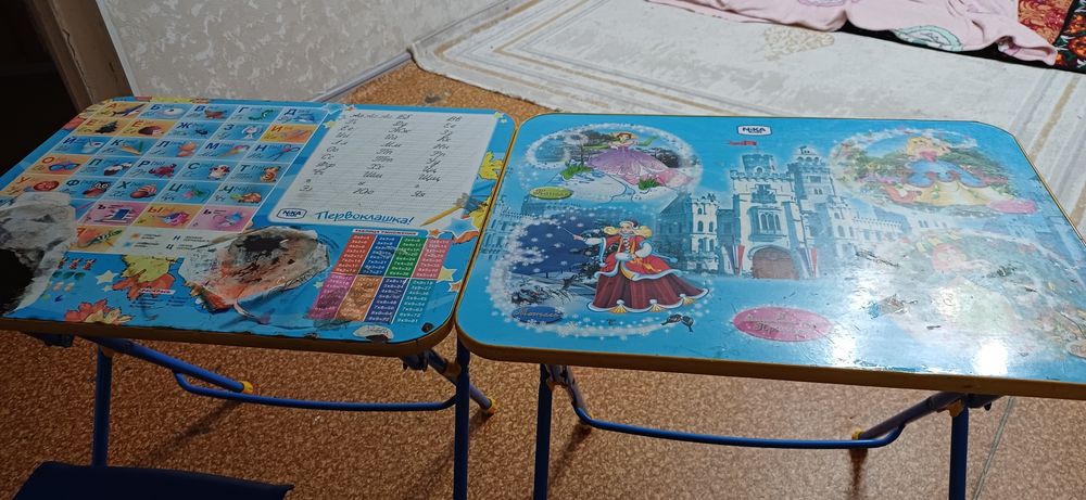 Парта 2шт стулчик 1шт.