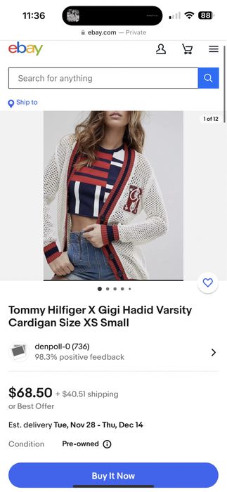 Pulover Tommy x Gigi Hadid