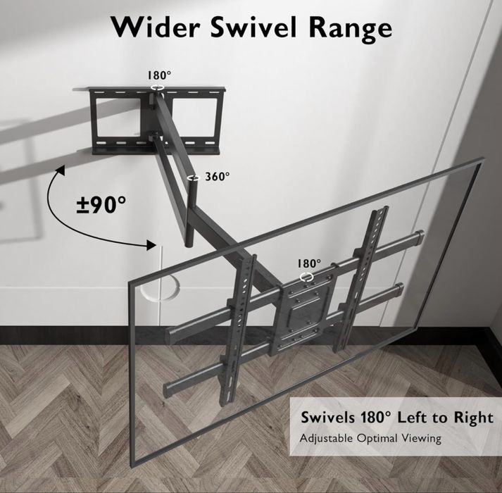 Подвижна стойка за телевизор 32–75″ | Чисто нова | Внесена от САЩ
