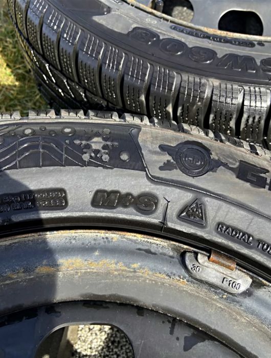 Jante tablă BMW 5X120 și Cauciucuri M/S 205 55 16 și 225 55 R16