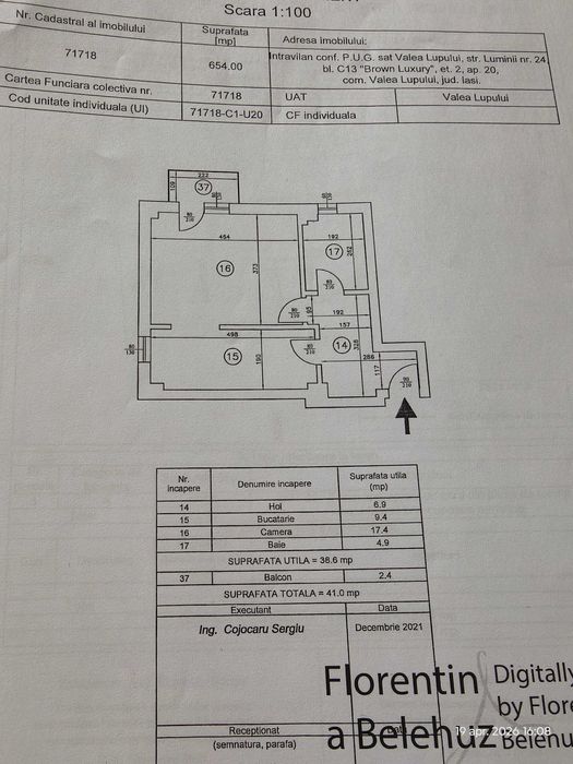 Proprietar vând apartament o cameră Valea lupului