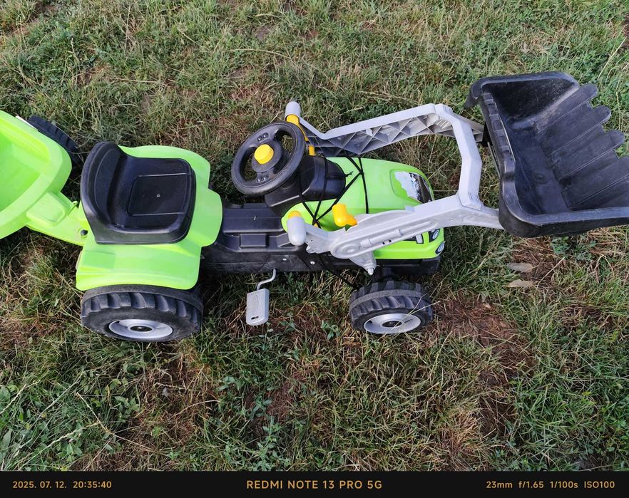 Tractor Smoby Farmer Max cu remorca, stare buna, foarte putin folosit