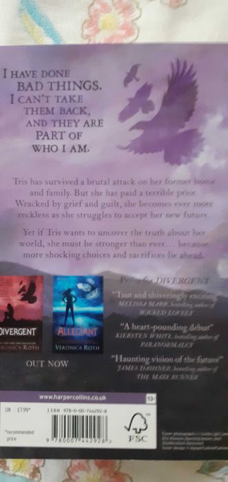 Pachet 3 carti, Veronica Roth, Divergent, Allegiant & Insurgent