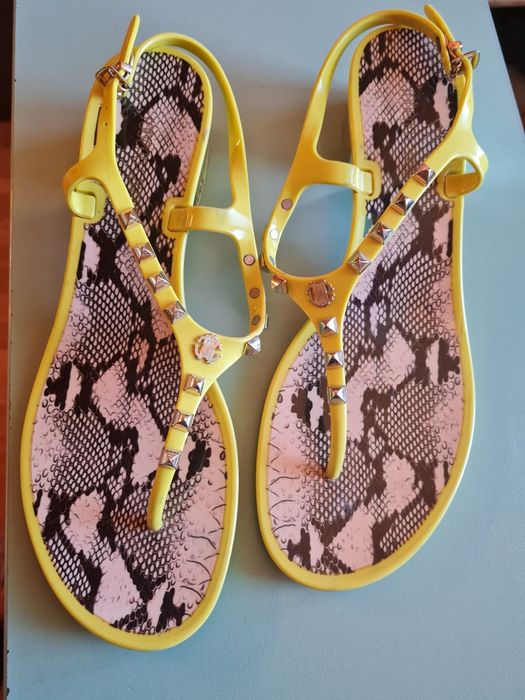 Roberto Cavalli ,Just Cavalli оригинални неонови сандали