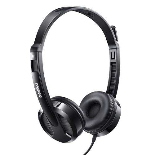 Наушники для Call центра. Наушники для компьютера Rapoo h100