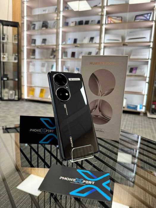 PhoneXpert SH - Huawei P50 Pro 256GB Golden Black Desigilat La Cutie