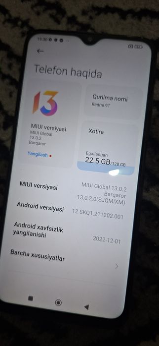 Redmi 9T.     8 yadro 2.0 GHz