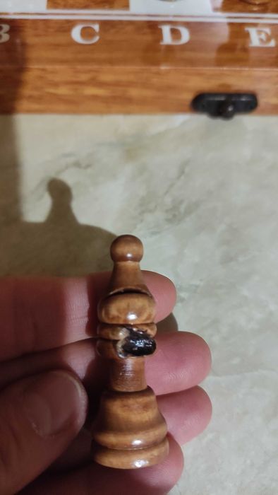 Комплект за шах и табла дървени фигури