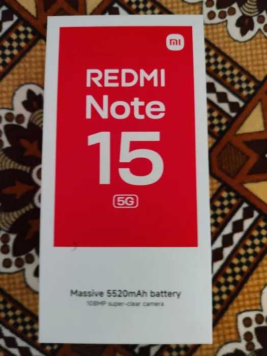 Xiaomi 15 note 256 gb 8gb ram + 8up