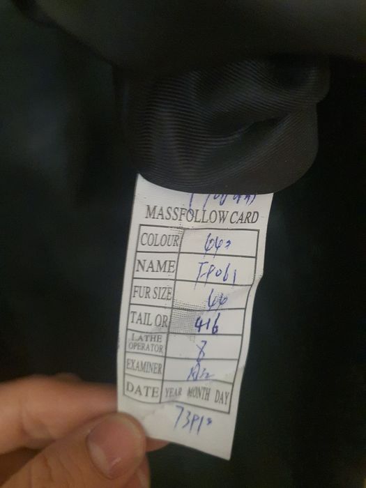 Шуба мутон с норкой