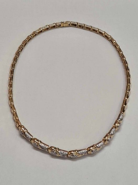 Colier din aur galben 18k, cu diamante naturale, SAU40