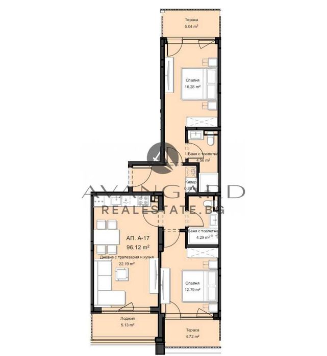 Продава се Тристаен апартамент в Пловдив, Остромила - 108 кв.м за 674 €/кв.м - Снимка #1