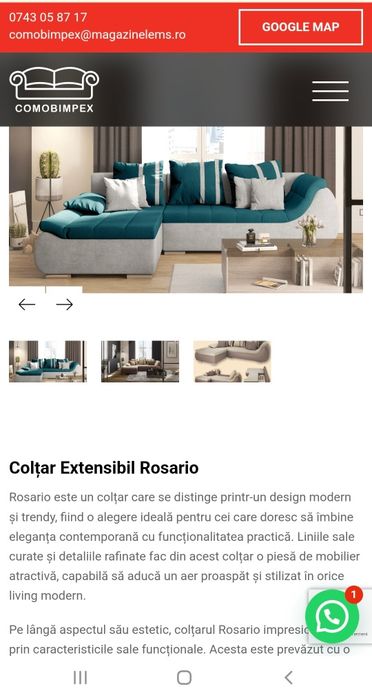 Coltar extensibil Rosario, crem/burgundy