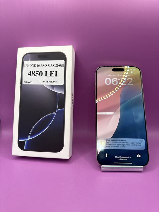 Iphone 16 Pro Max 256 •Matei Amanet Crangasi•51964