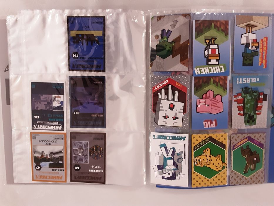 Colecție cartonașe Minecraft/ Super Mario Panini 2022 / Catalog