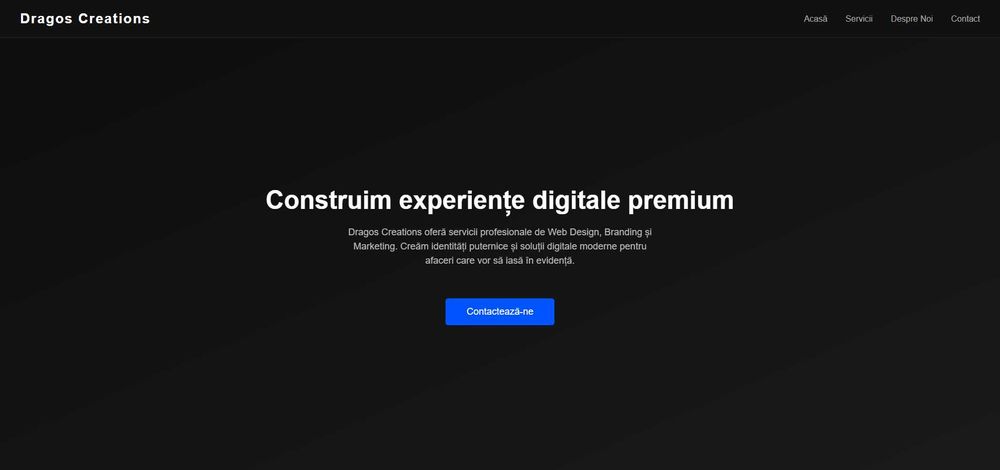 Creez site uri profesionale!
