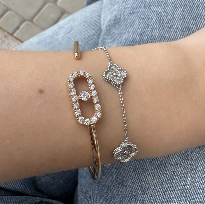 Van Cleef 750 золото бриллианты браслет