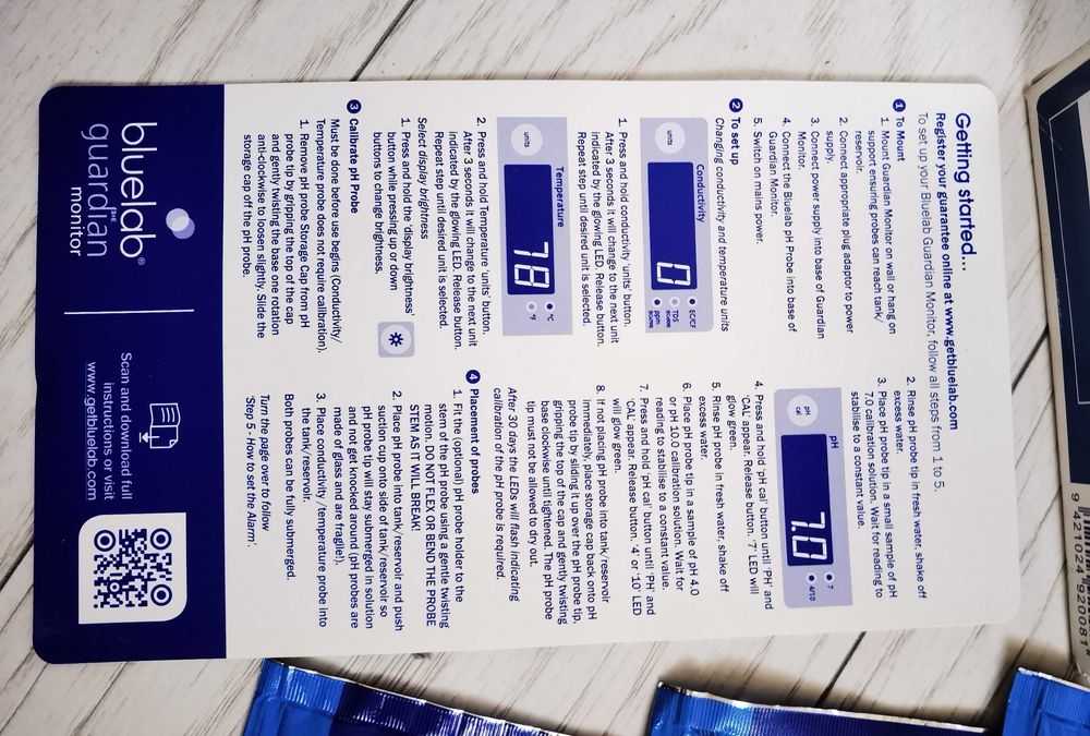 Bluelab guardian monitor pH&EC nou