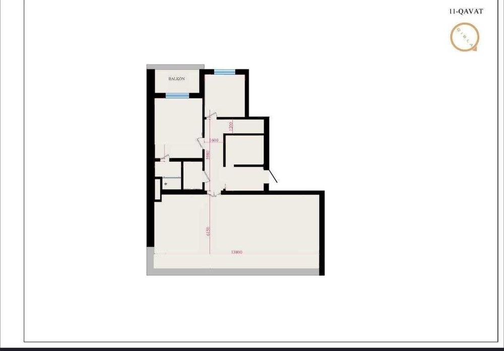 "СРОЧНАЯ ПРОДАЖА‼️ Muhtasham Коробка 155м2 Ц-5 Финансовый Институт‼️