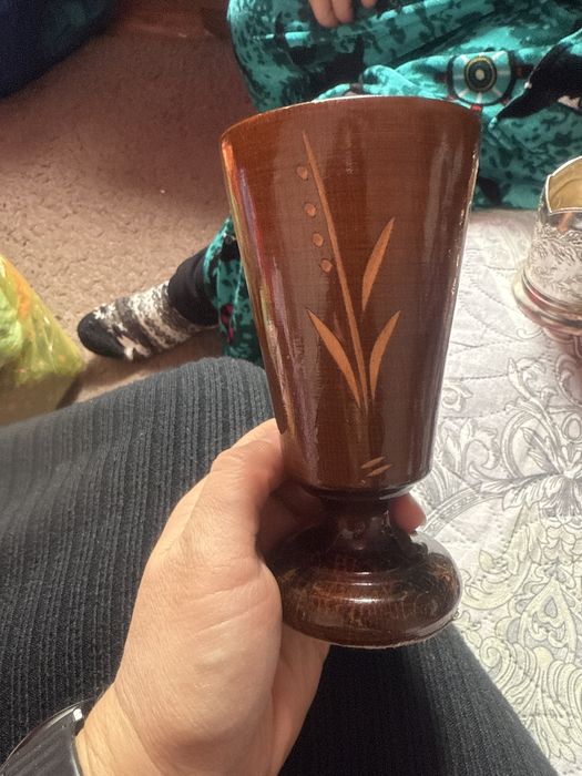 Фужеры деревянные, под вино,за два 1000