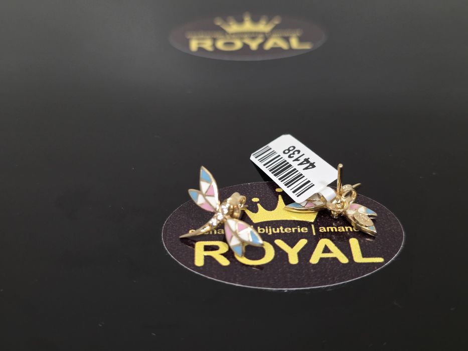 Bijuteria Royal: Cercei aur 14k/1.90 gr