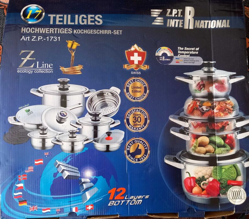 Vând set de vase Zepter (Z.P.T.) absolut nou din inox