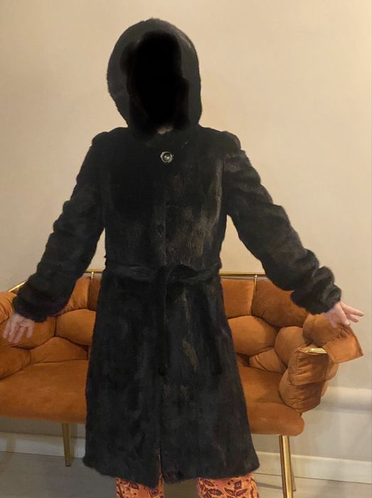 Шуба норковая черная