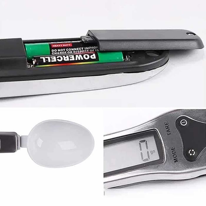 Електронна кухненска лъжица везна 0.1–500 г с LCD дисплей