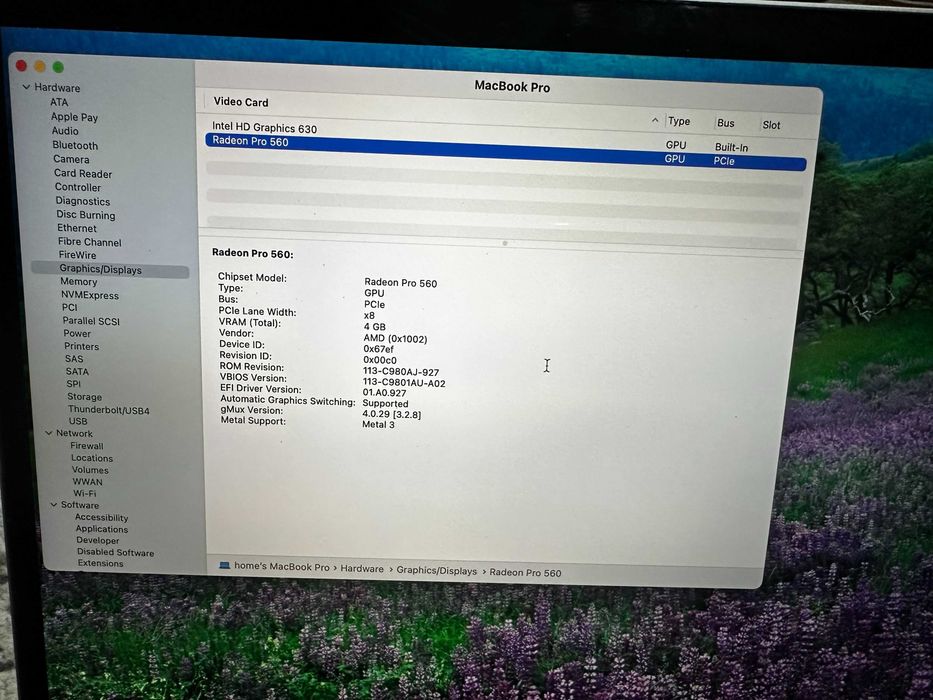 MacBook Pro 15", 2017 2.9 GHz Quad-Core Intel Core i7, 16GB 500GB, mouse Magic 1 A1296, incarcator  A2452, dock USB-C SATECHI
