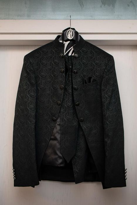 Costum ginere, culoare verde, mărime L