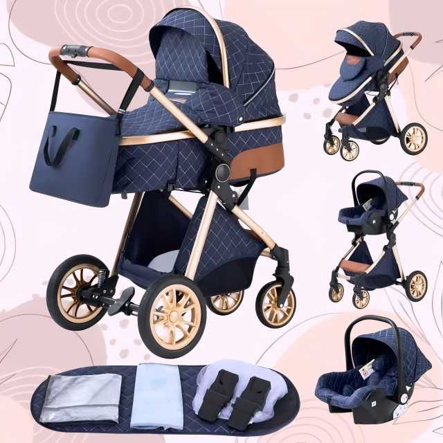 Carucior 3 in 1 NOU BEBE Bebelus Landou Copii Pliabil Smart + CADOU