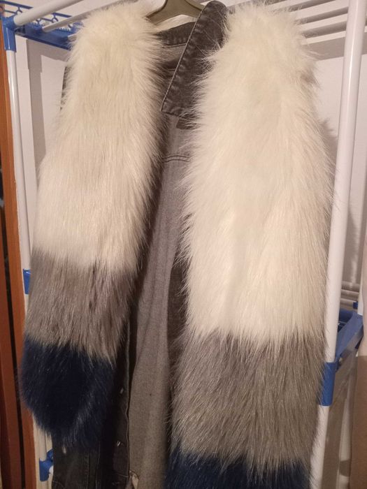 Меховый теплый жилет