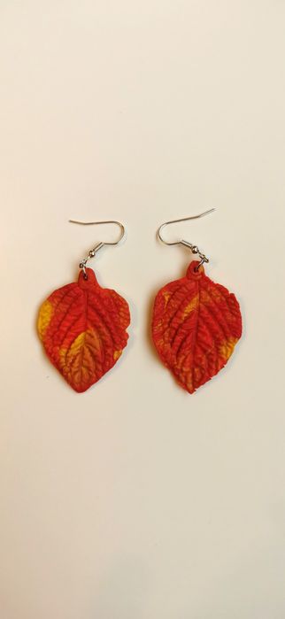 Обеци от полимерна глина - ръчно изработени