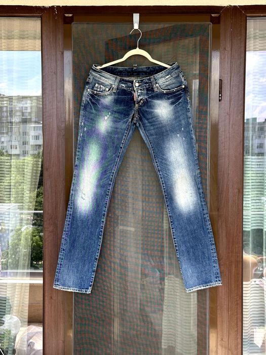 Дамски дънки DSQUARED2 (Made in Italy) - размер IT42 (S/M) Отлично състояние