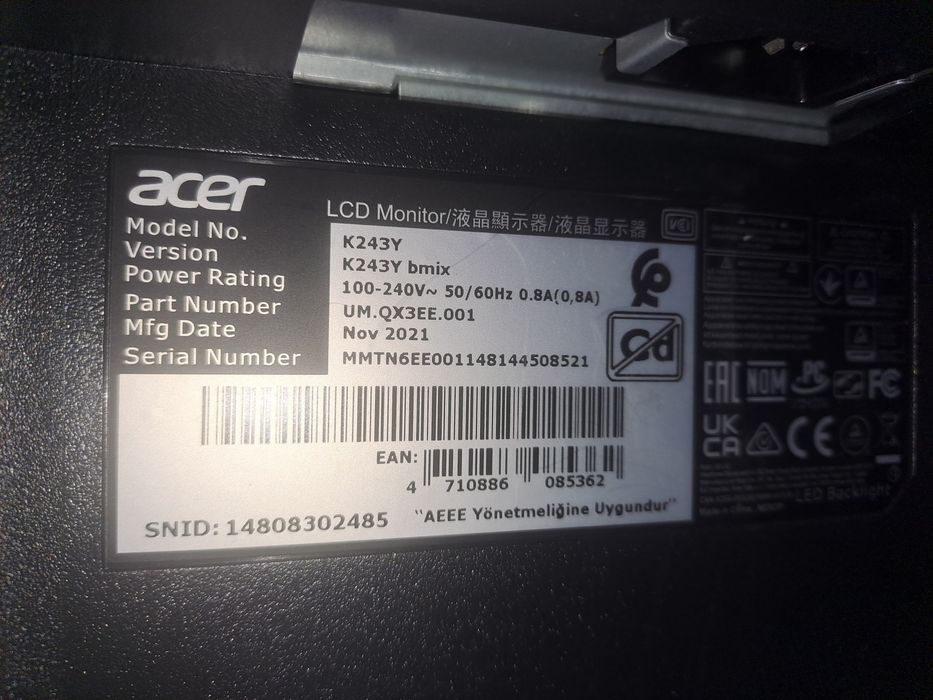 Продам монитор Асер