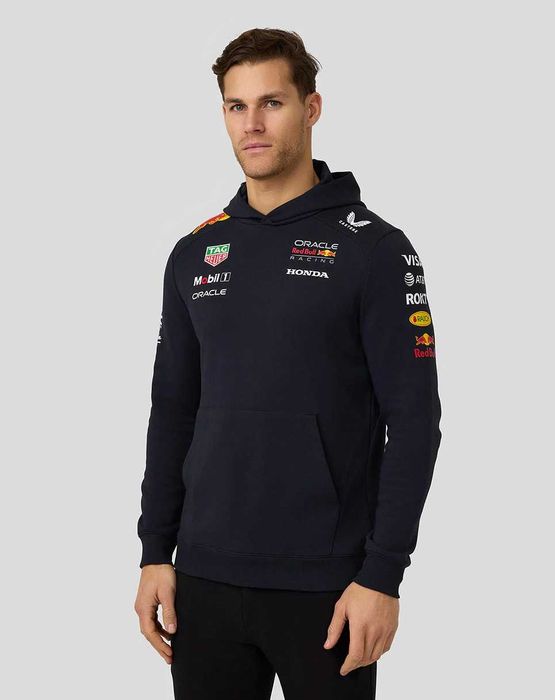 Red Bull Racing F1 Teamline Hoodie - Оригинален мъжки суитшърт