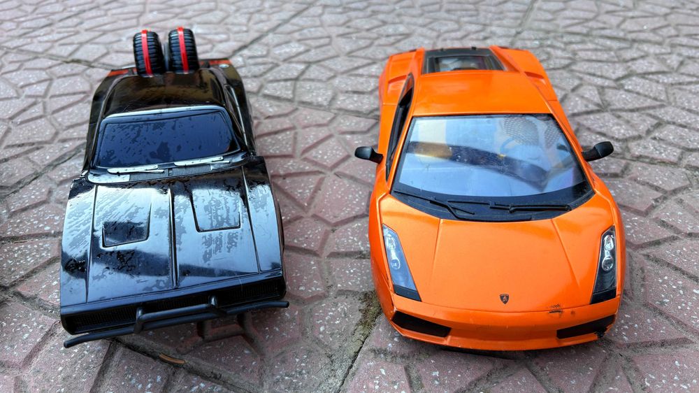 Lot 4 masinute machete mari (Lamborghini, Mini Cooper) - Fara telecomanda
