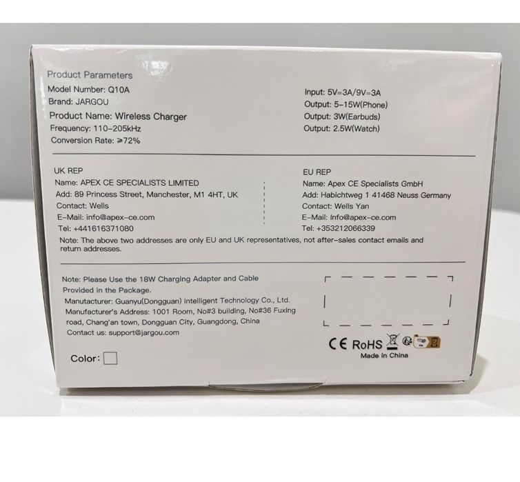 Încărcător wireless 3 în 1 JARGOU, încărcare fără fir